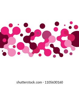 Abstract Circle Background like molecule for banner, poster, card, brochure template vector