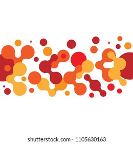 Abstract Circle Background like molecule for banner, poster, card, brochure template vector