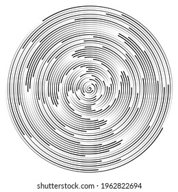 Abstract circle background with lines in spiral.