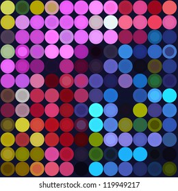 Abstract circle background. Magic circles. Pop art