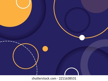 Fondo del círculo abstracto en el estilo memphis