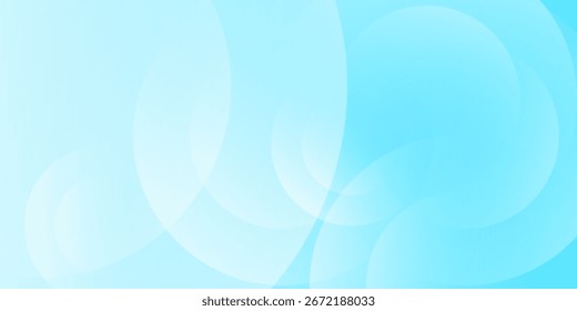 Abstract circle background. Minimalist banner background, pastel colorful, Light Blue gradations. Circle effect style geometric, abstract background.