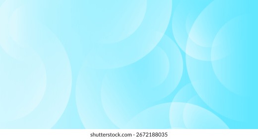 Abstract circle background. Minimalist banner background, pastel colorful, Light Blue gradations. Circle effect style geometric, abstract background.