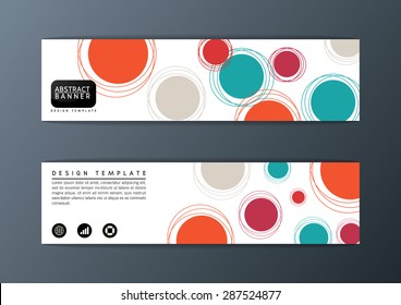 Abstract circle background modern banner design template-Vector illustration