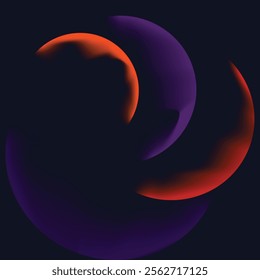 abstract circle background navy purple red orange color gradiant illustration. navy purple red orange color gradiant background.