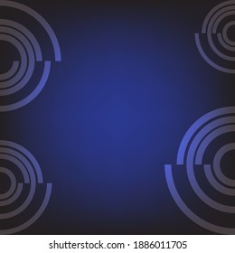 Abstract circle background on blue background