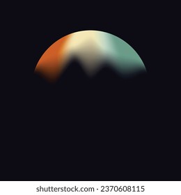 abstract circle background orange beige sage teal color gradiant illustration. orange beige sage teal color gradiant background.

