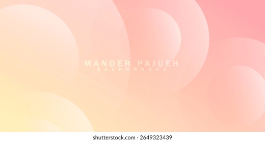abstract circle background, pastel pink and yellow background,