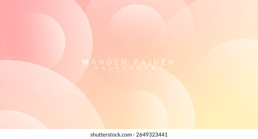 abstract circle background, pastel pink and yellow background,