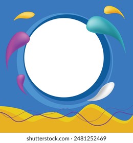 Abstract circle background with place for your text