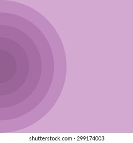 Abstract circle background with purple color tone and have space, vector illustration