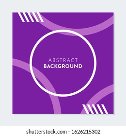 Abstract circle background. Simple and clean purple geometric background. Suitable for brochure, flyer and business purpose