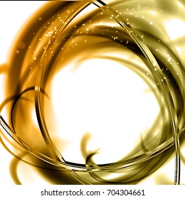 Abstract circle background. Stylish vector frame with contrast color filaments