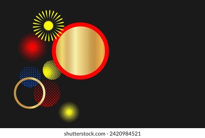 Abstract Circle Background. Use for banner, cover, poster, wallpaper, design with empty space for text.