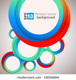 Abstract circle  background. vector