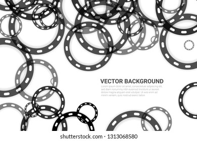 Abstract Circle Background. Vector