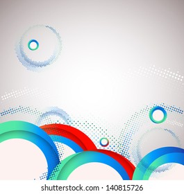 Abstract circle background. Vector