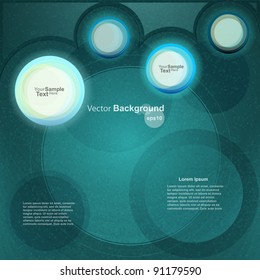 Abstract circle background, vector