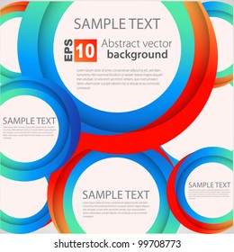 Abstract circle  background. vector