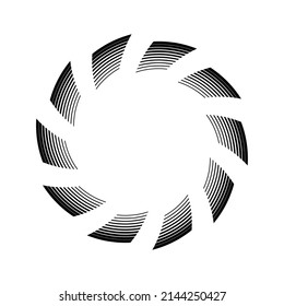 Abstract circle background, vector design element.