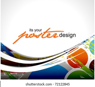 Abstract circle background, vector illustration.