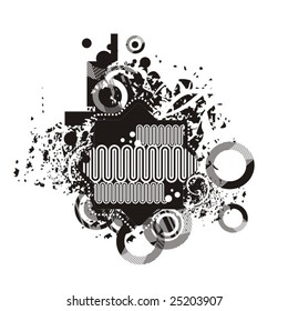 Abstract circle background, vector series.