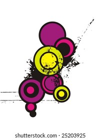 Abstract circle background, vector series.