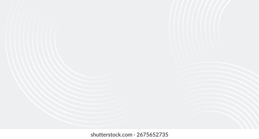 abstract circle background. Abstract white glowing geometric lines on gray background. Modern shiny blue circle lines pattern.