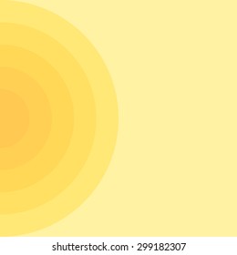 Abstract circle background with yellow color tone and have space, vector illustration