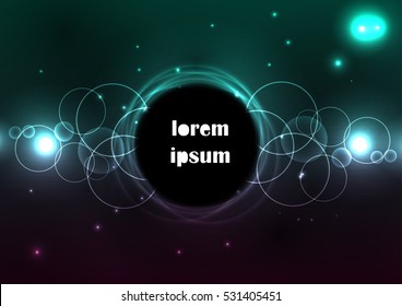 abstract circle background for your text. A black hole in space. blurry wallpaper