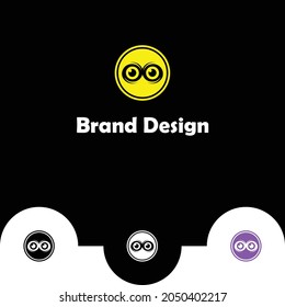 Abstract circle ball logo design, eye ball logo design.