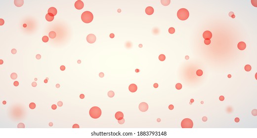 Abstract circle balloons falling vector illustration. Wedding or Valentines day decor design