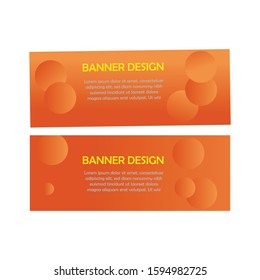 Abstract Circle Banner Template Design Suitable for web and promotion  