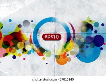 abstract circle banner vector design background.