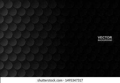 Abstract. Circle black background. light and shadow. copy space .Vector.