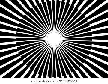 Resumen del círculo de las líneas negras.
fondo vectorial en blanco y negro.