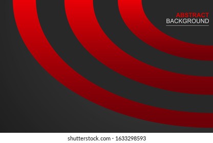 Abstract circle black & red background 