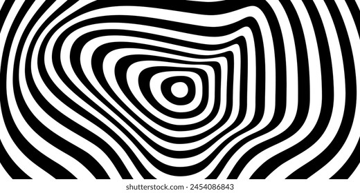 fondo blanco y negro de círculo abstracto. Vector