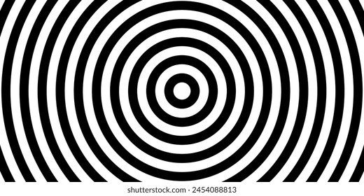 abstract circle black and white background. Vector