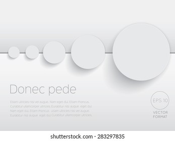 Abstract circle blank business background template - Vector Design Concept