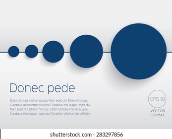 Abstract circle blank business background template - Vector Design Concept