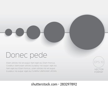 Abstract circle blank business background template - Vector Design Concept