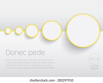 Abstract circle blank business background template - Vector Design Concept