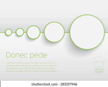 Abstract circle blank business background template - Vector Design Concept