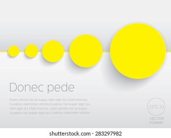 Abstract circle blank business background template - Vector Design Concept