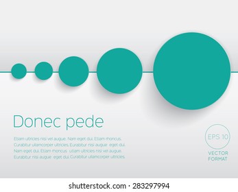 Abstract circle blank business background template - Vector Design Concept