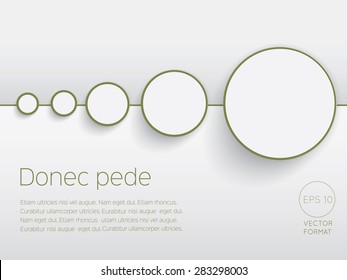 Abstract circle blank business background template - Vector Design Concept