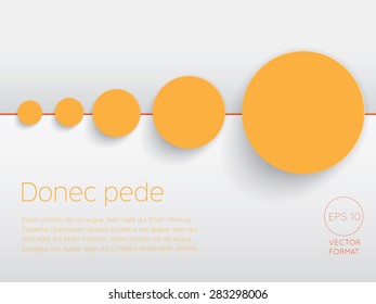 Abstract circle blank business background template - Vector Design Concept