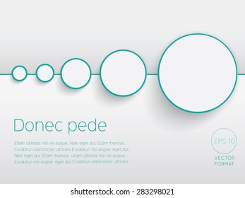Abstract circle blank business background template - Vector Design Concept