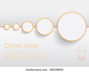 Abstract circle blank business background template - Vector Design Concept